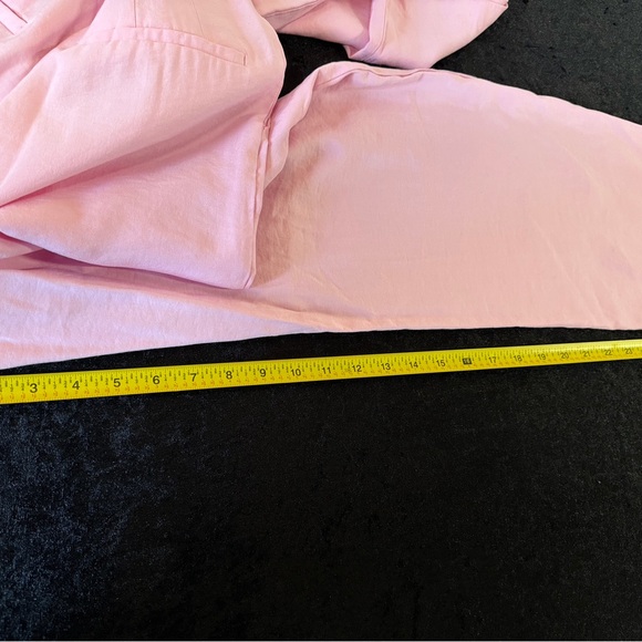Zara Pink High Waist Wide Leg Trousers Size Small - Picture 7 of 8